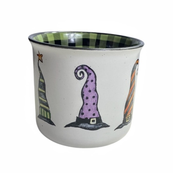 NWT Cobwebs & Cauldrons “Off Duty Witch" Large Stoneware Soup / Mug - Picture 5 of 16